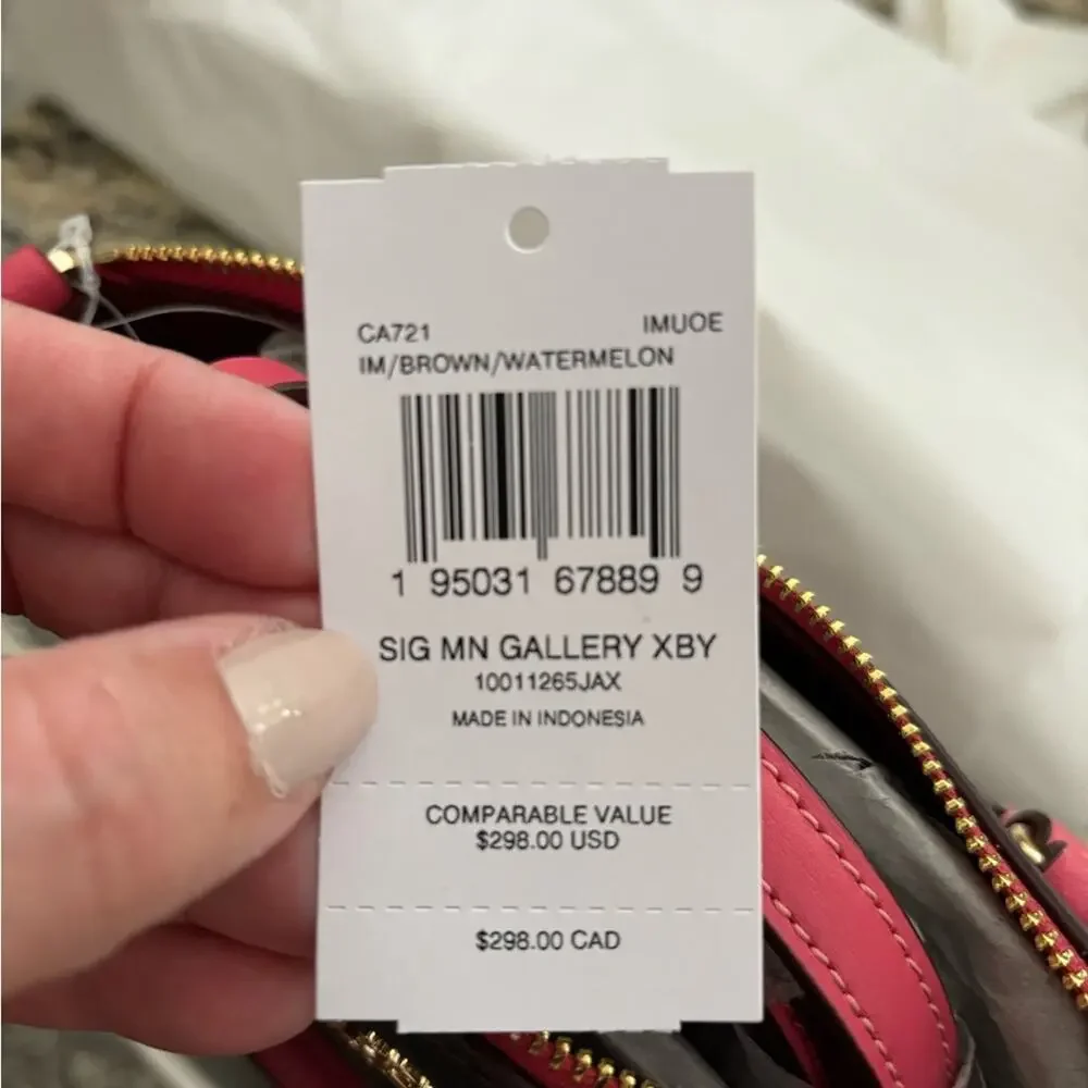 NWT Coach Mini Gallery Crossbody In Signature Canvas - Picture 11 of 11